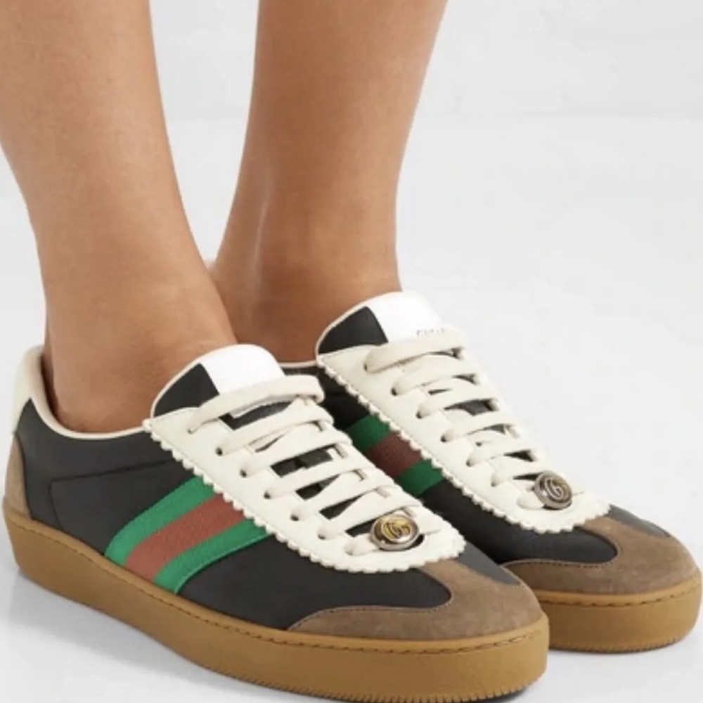 Gucci Men's G74 Web Sneaker Shoe Size 8